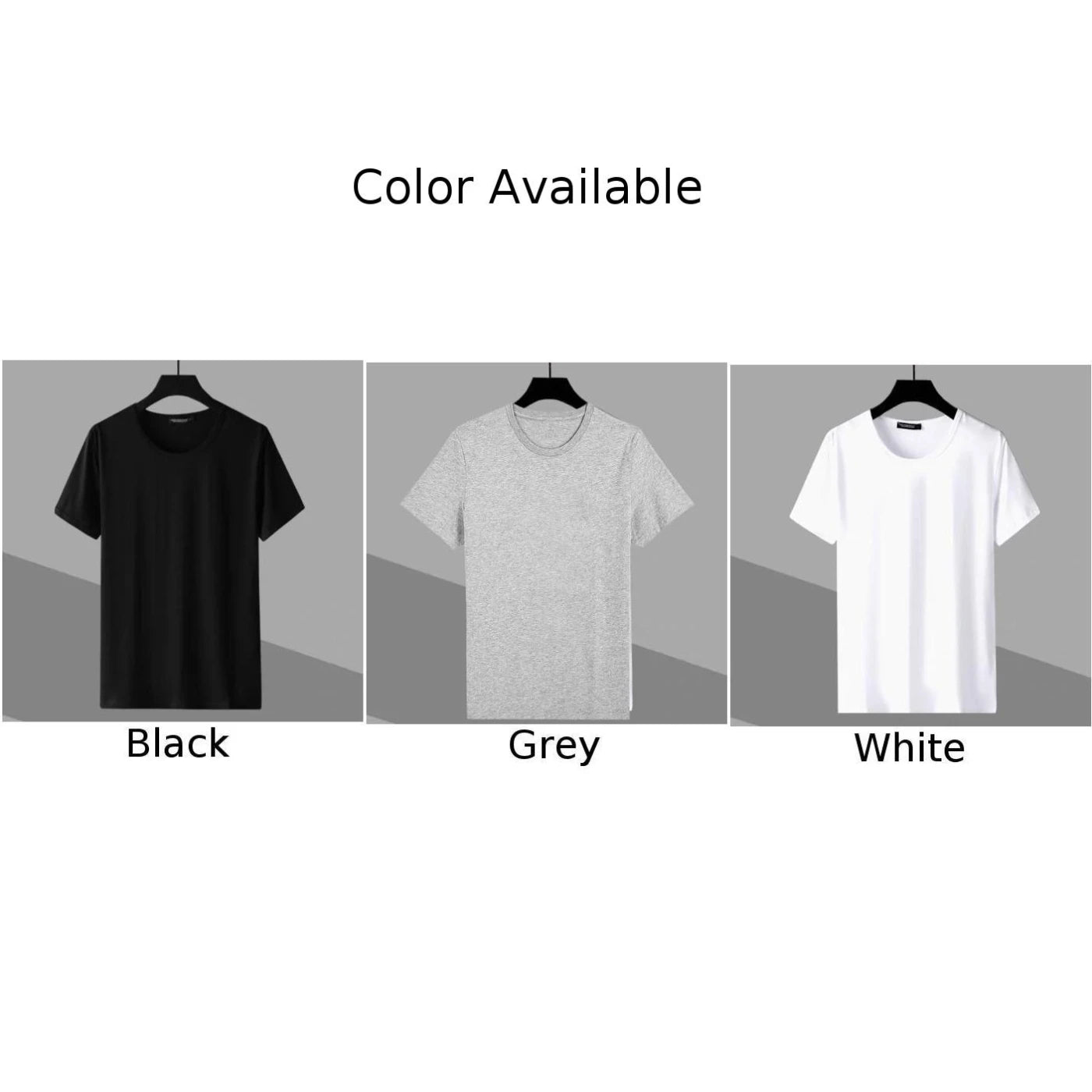 Essential Comfort Men's T-Shirt - Slim Fit, Stretch Fabric, Solid Colors