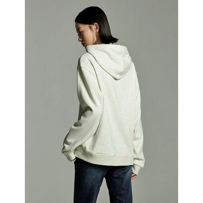 Embroidered Split Hem Women's Hoodie - Casual Comfort Winter Pullover